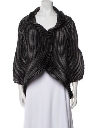 Issey Miyake Striped Bolero