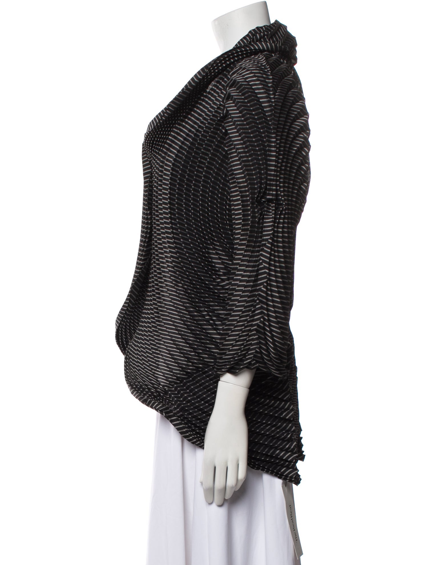 Issey Miyake Striped Bolero