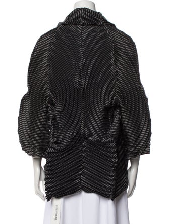 Issey Miyake Striped Bolero