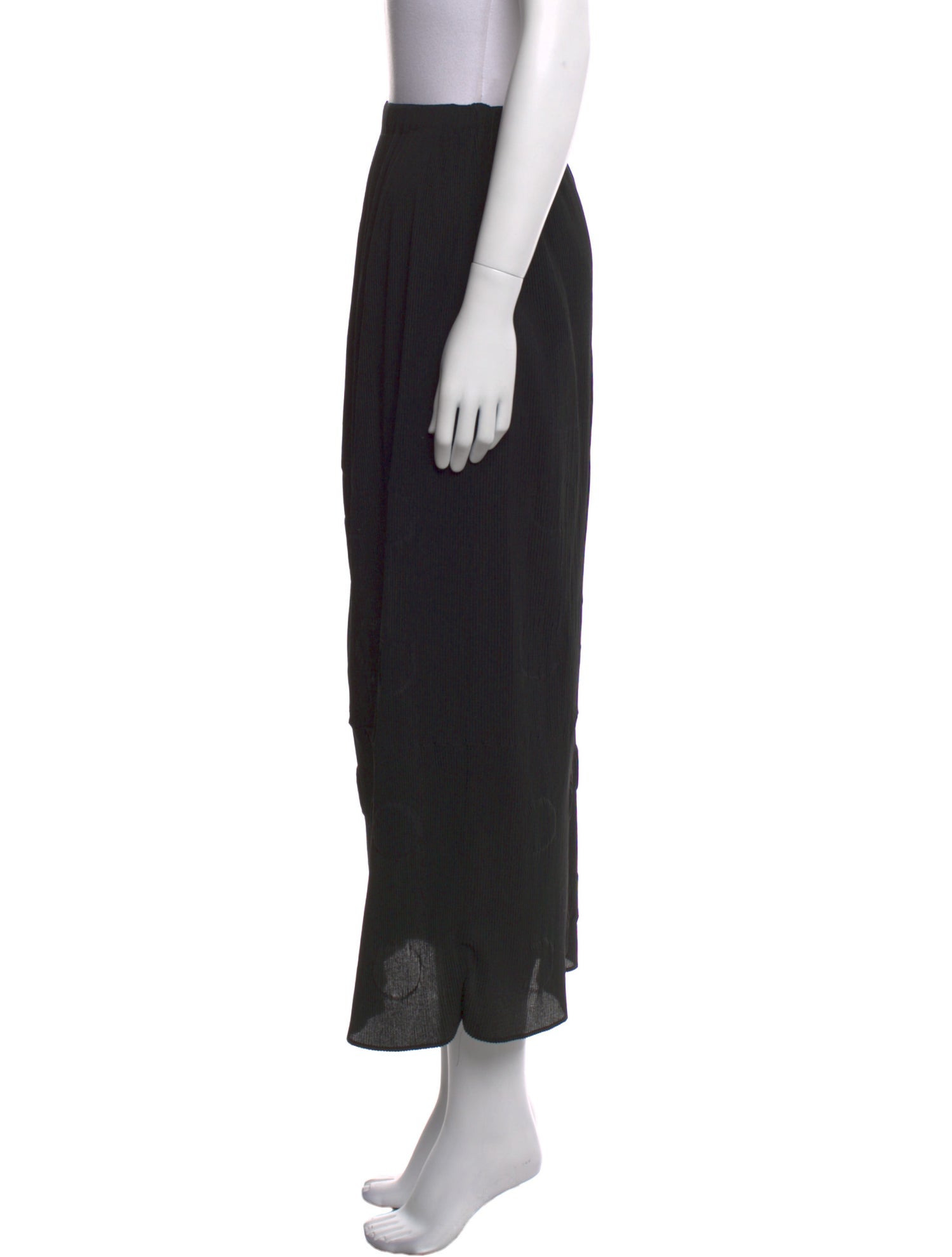 Issey Miyake Pleated Accents Midi Length Skirt
