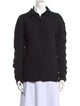 Issey Miyake Long Sleeve Button-Up Top