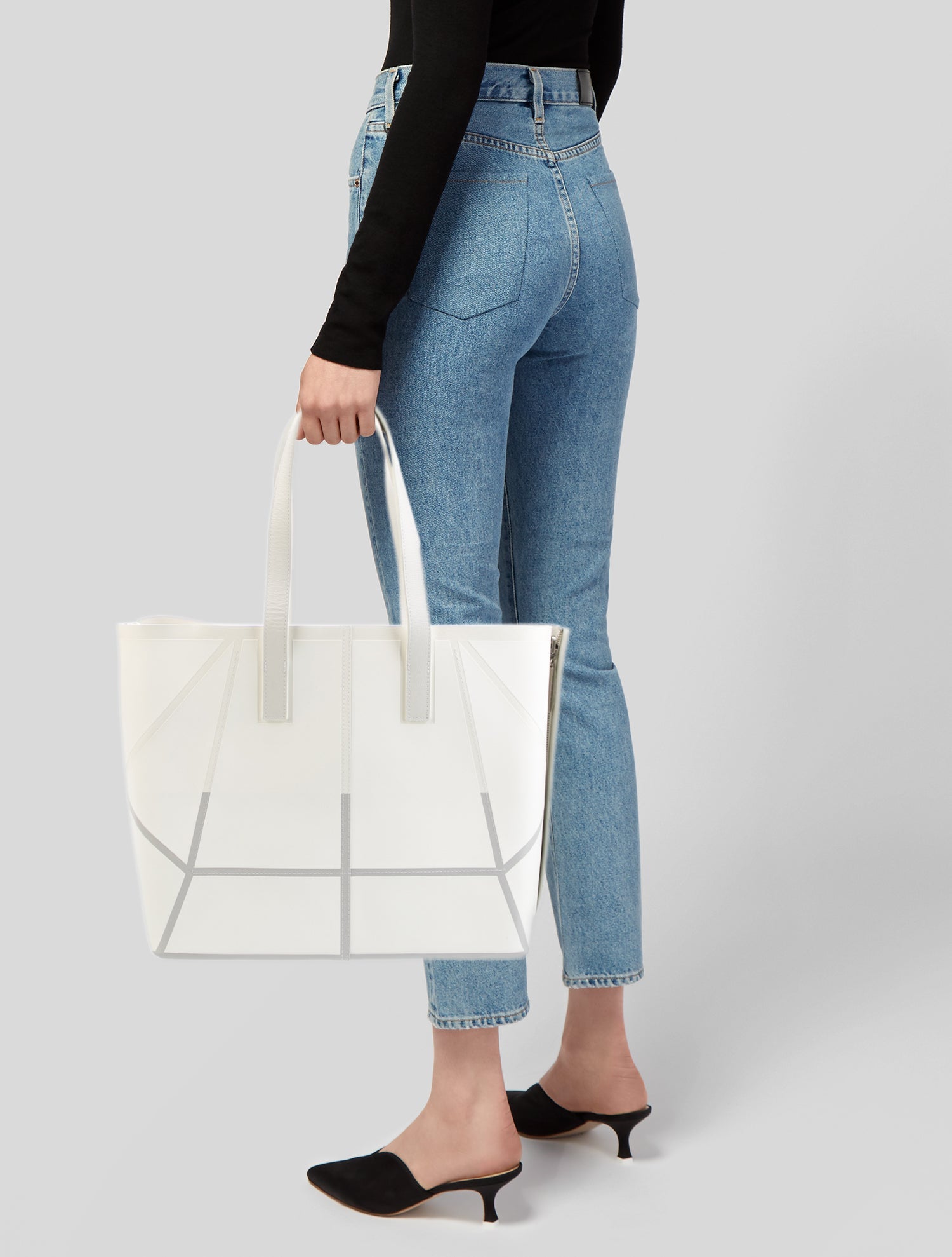 Issey Miyake Leather Tote