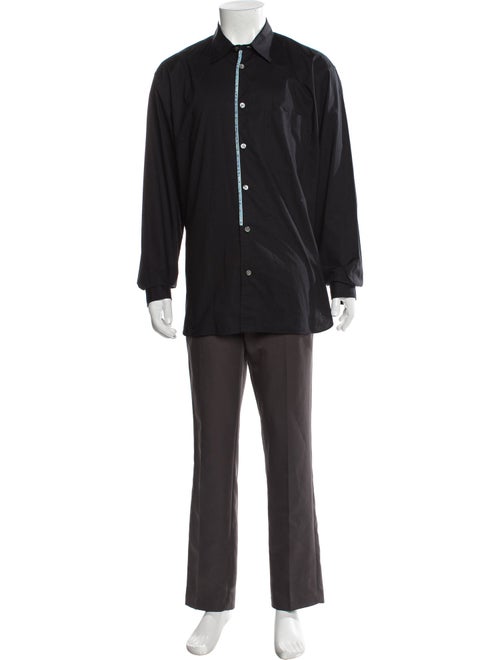 Issey Miyake Long Sleeve Tuxedo Shirt