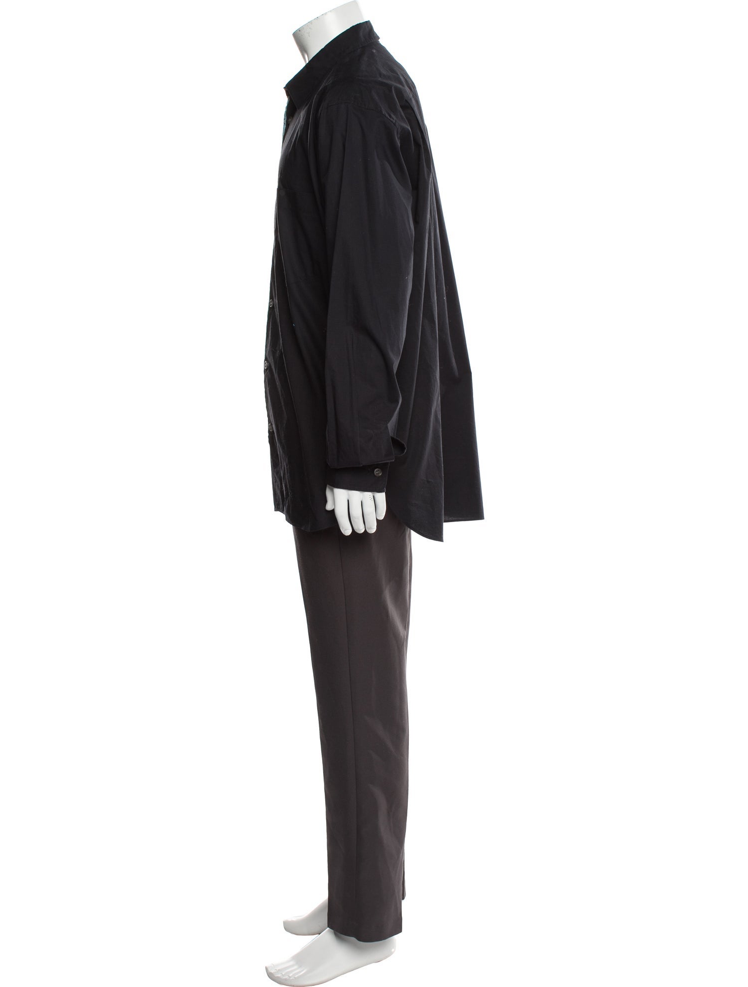 Issey Miyake Long Sleeve Tuxedo Shirt