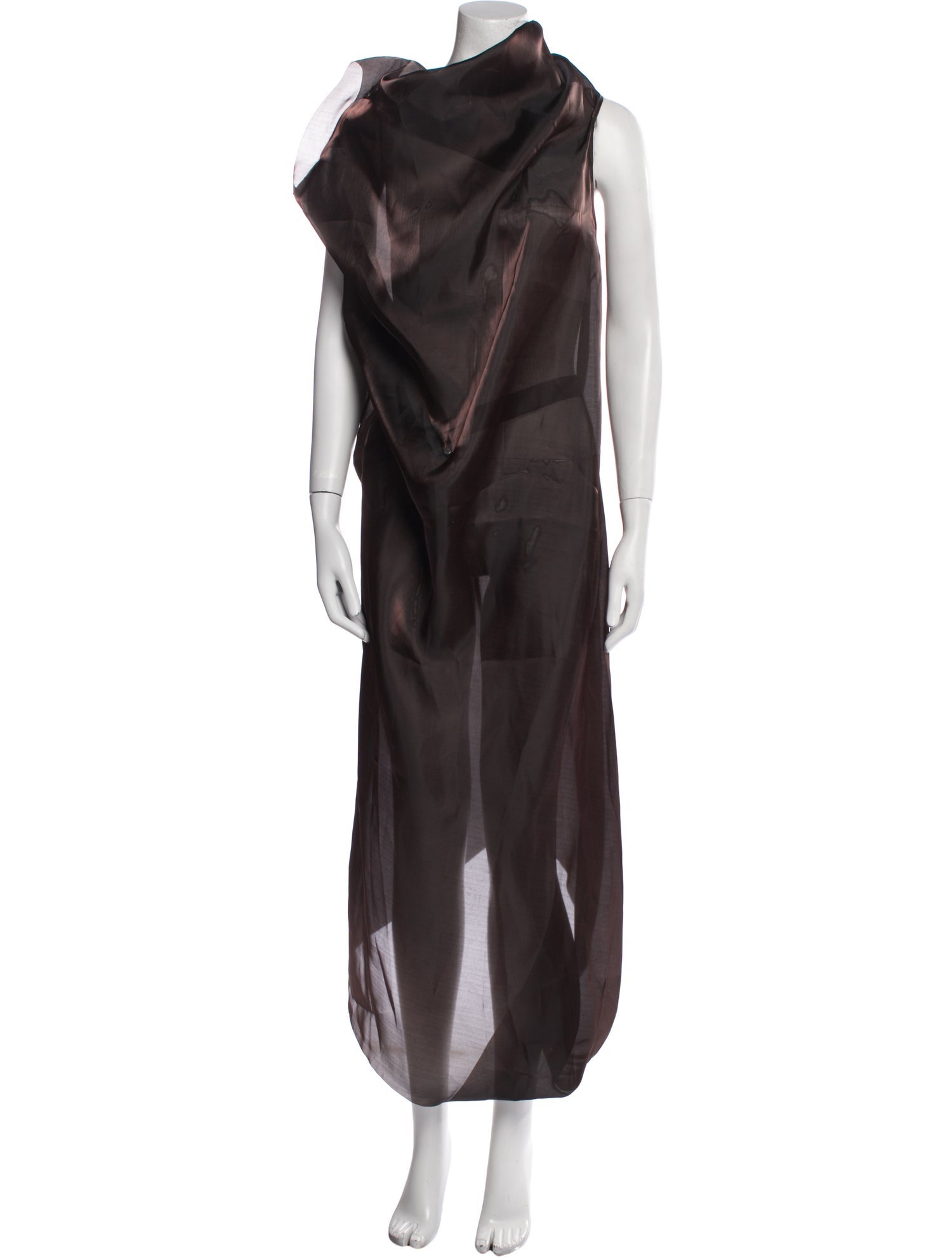 Issey Miyake Cowl Neck Long Dress w/ Tags