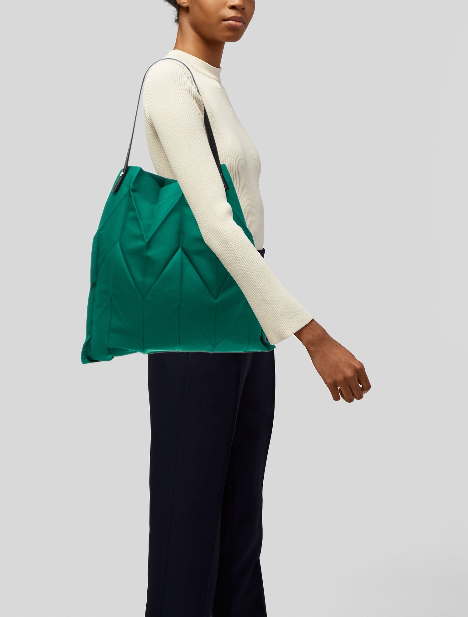 Issey Miyake Canvas Shoulder Bag