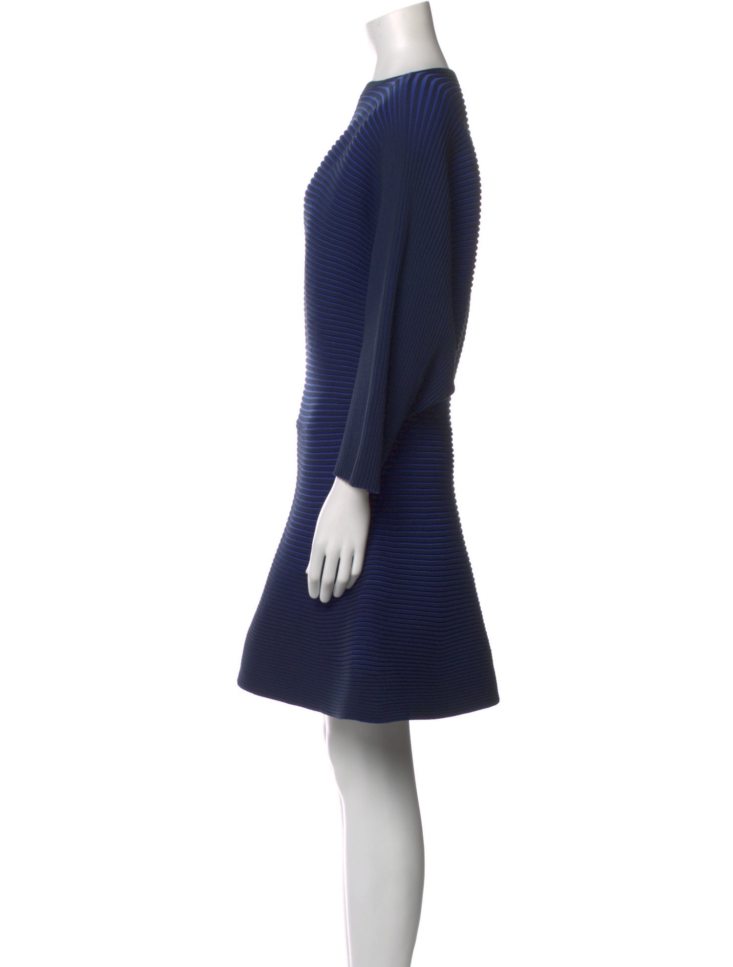 Issey Miyake Bateau Neckline Mini Dress