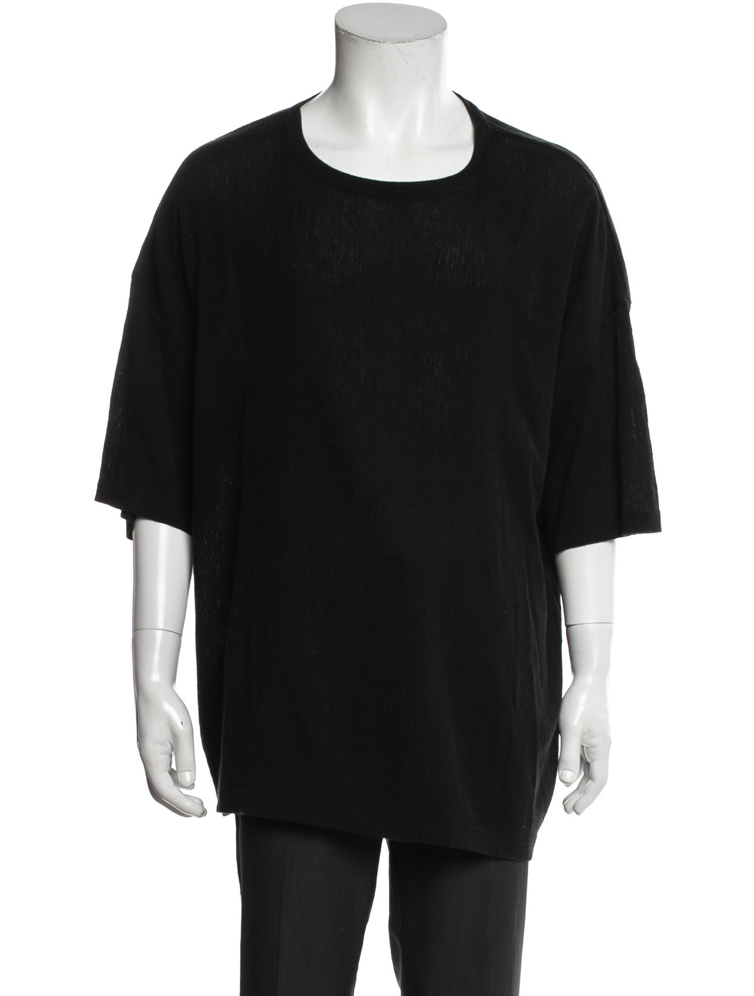 Issey Miyake Scoop Neck Short Sleeve T-Shirt