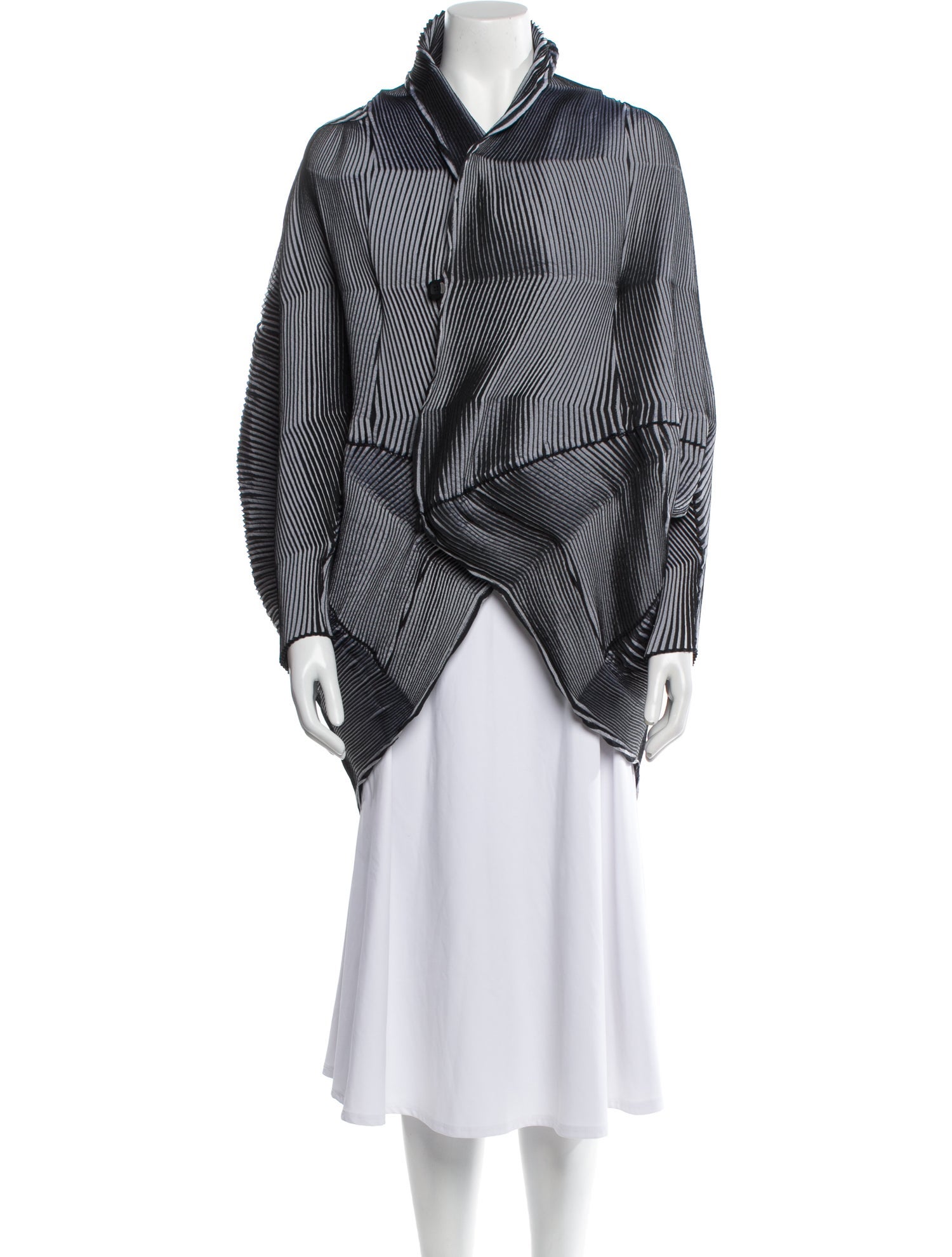 Issey Miyake Plaid Print Jacket