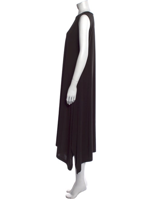Issey Miyake Crew Neck Midi Length Dress