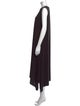 Issey Miyake Crew Neck Midi Length Dress