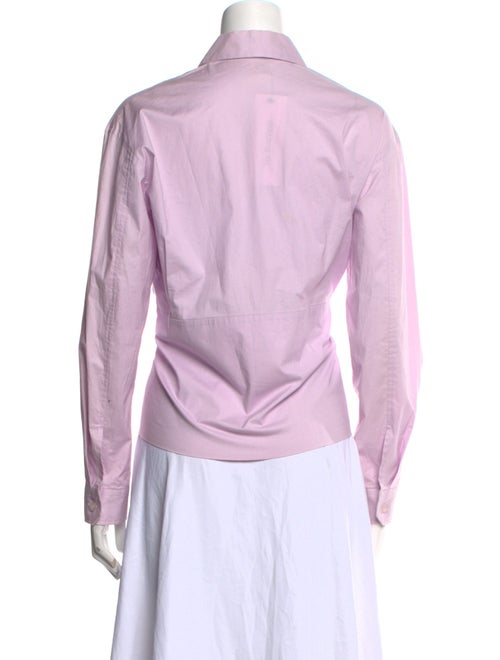 Issey Miyake 2021 Long Sleeve Button-Up Top