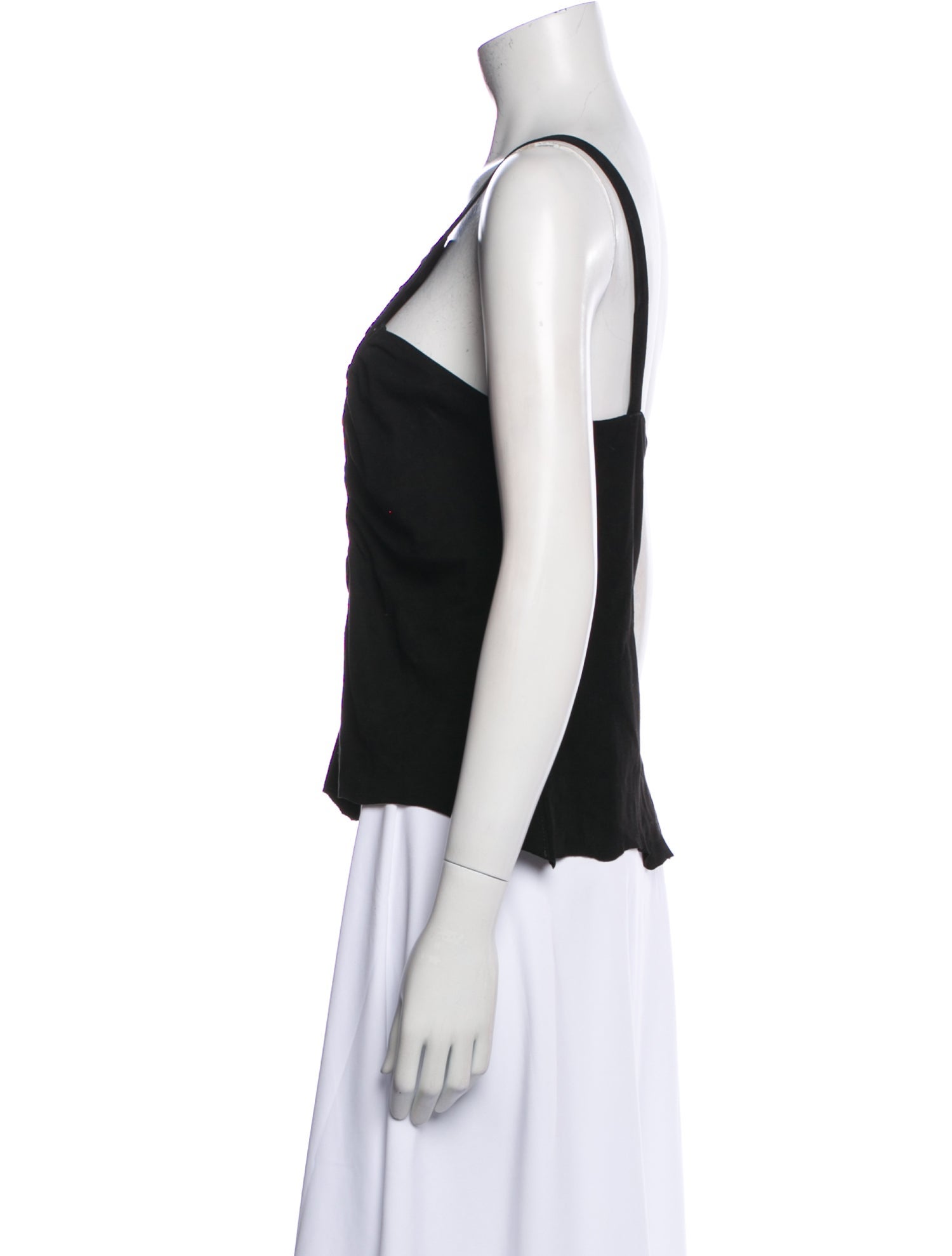 Issey Miyake One-Shoulder Sleeveless Top
