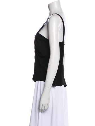 Issey Miyake One-Shoulder Sleeveless Top