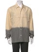 Issey Miyake Plaid Print Long Sleeve Shirt