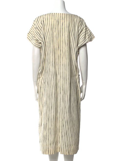 Issey Miyake Plaid Print Midi Length Dress