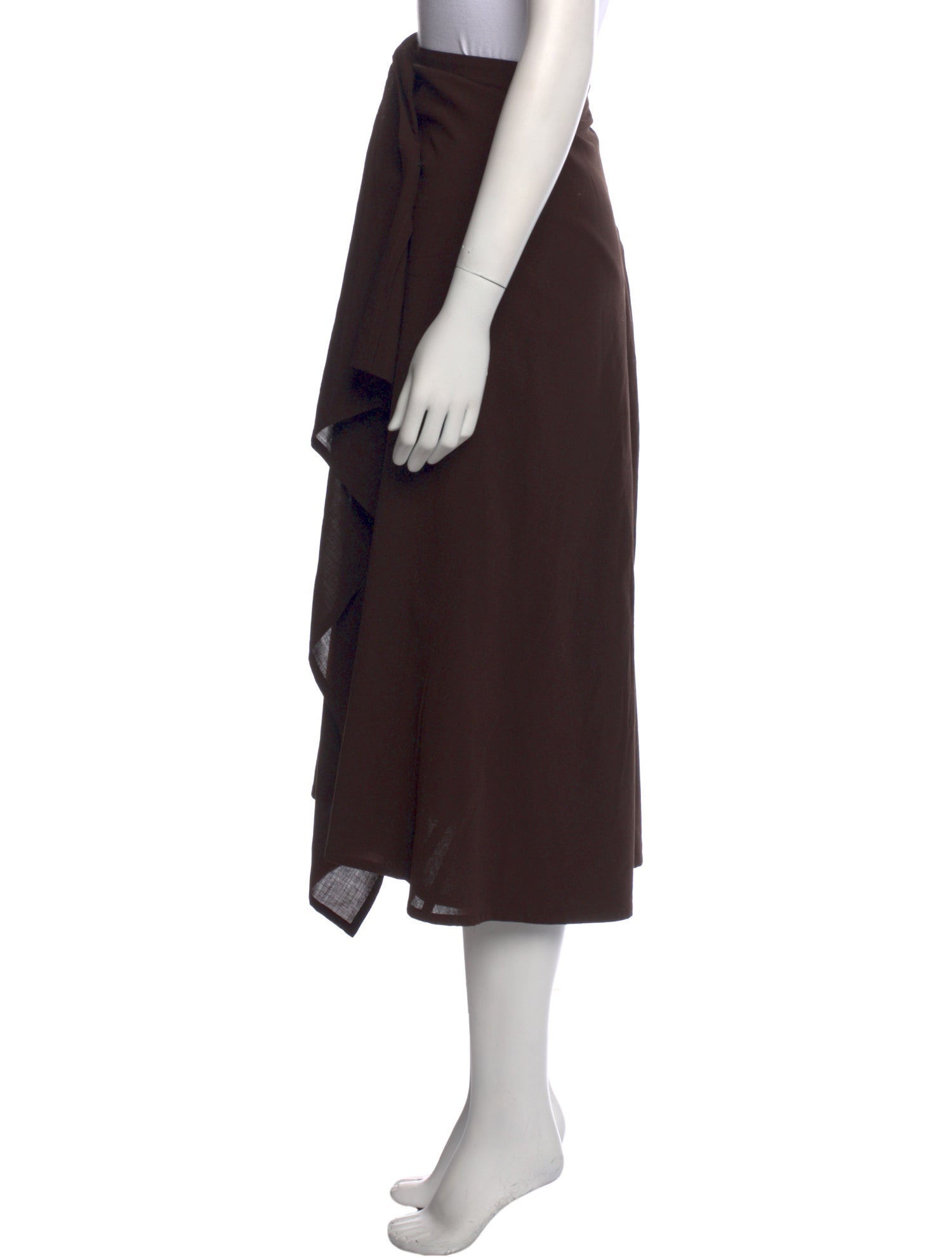 Issey Miyake Wool Midi Length Skirt