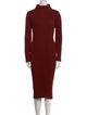 Issey Miyake Turtleneck Midi Length Dress