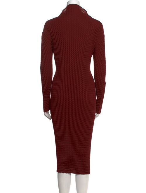 Issey Miyake Turtleneck Midi Length Dress