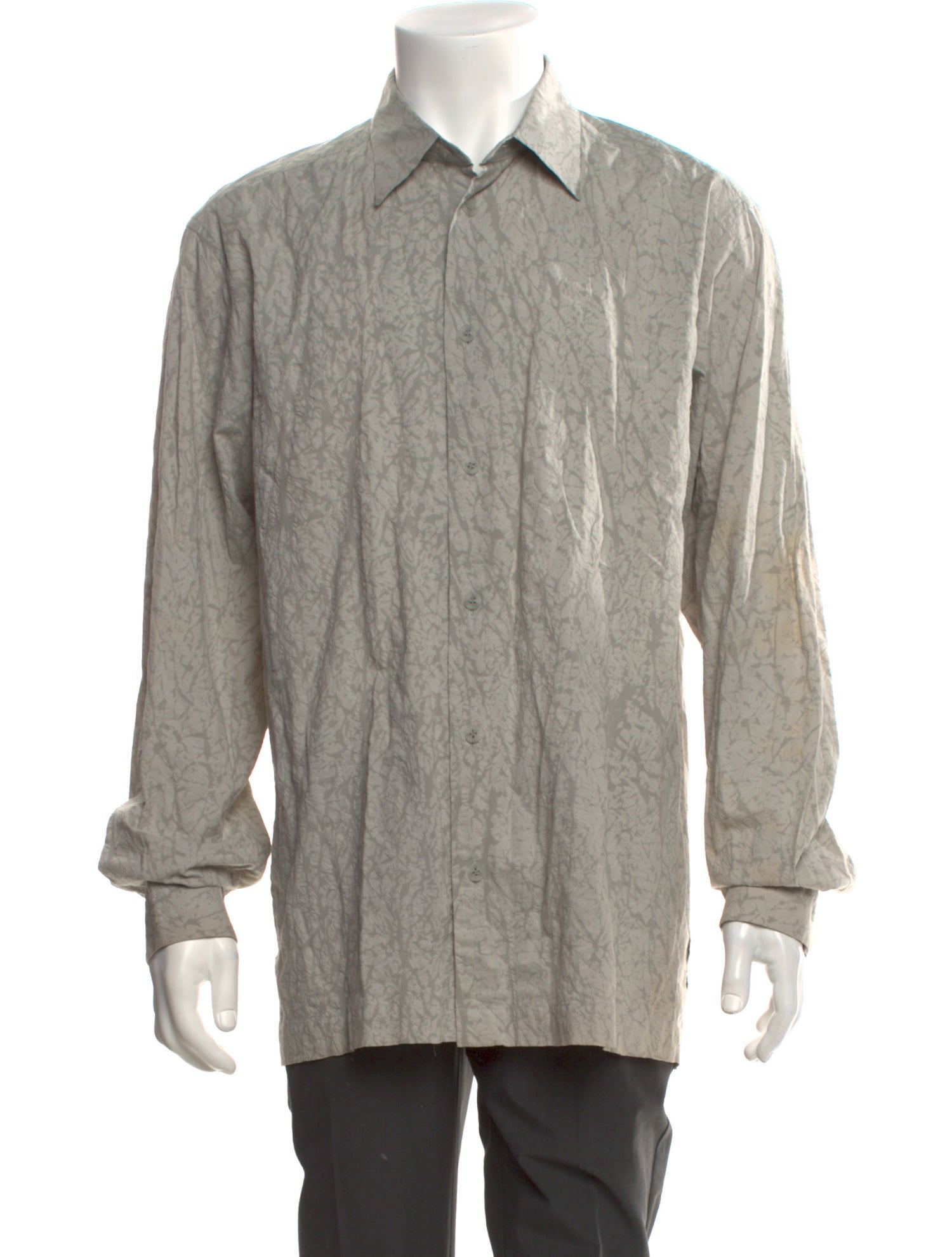 Issey Miyake Printed Long Sleeve Shirt