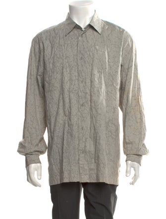 Issey Miyake Printed Long Sleeve Shirt