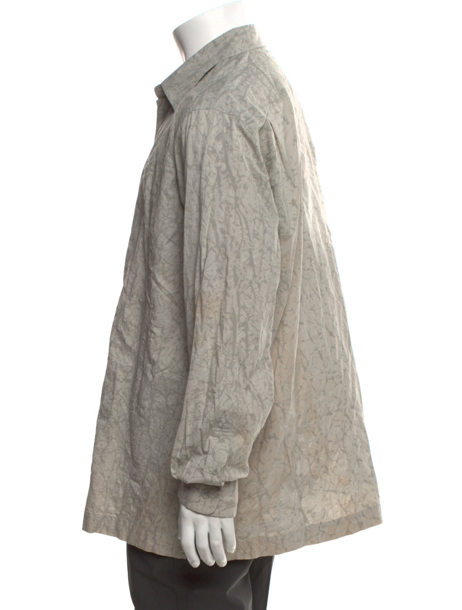 Issey Miyake Printed Long Sleeve Shirt