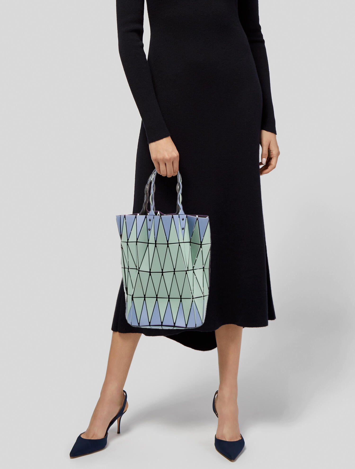 Bao Bao Issey Miyake Leather Bucket Bag