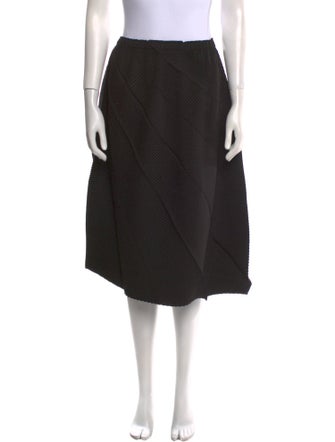 Issey Miyake Pleated Accents Knee-Length Skirt