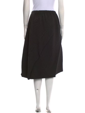 Issey Miyake Pleated Accents Knee-Length Skirt