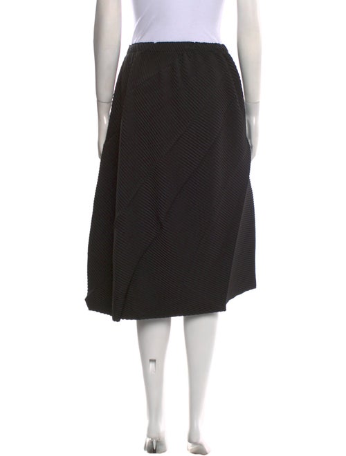 Issey Miyake Pleated Accents Knee-Length Skirt