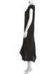 Issey Miyake Bateau Neckline Midi Length Dress