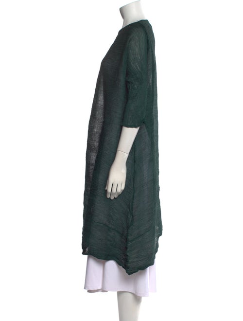 Issey Miyake Bateau Neckline Three-Quarter Sleeve Tunic
