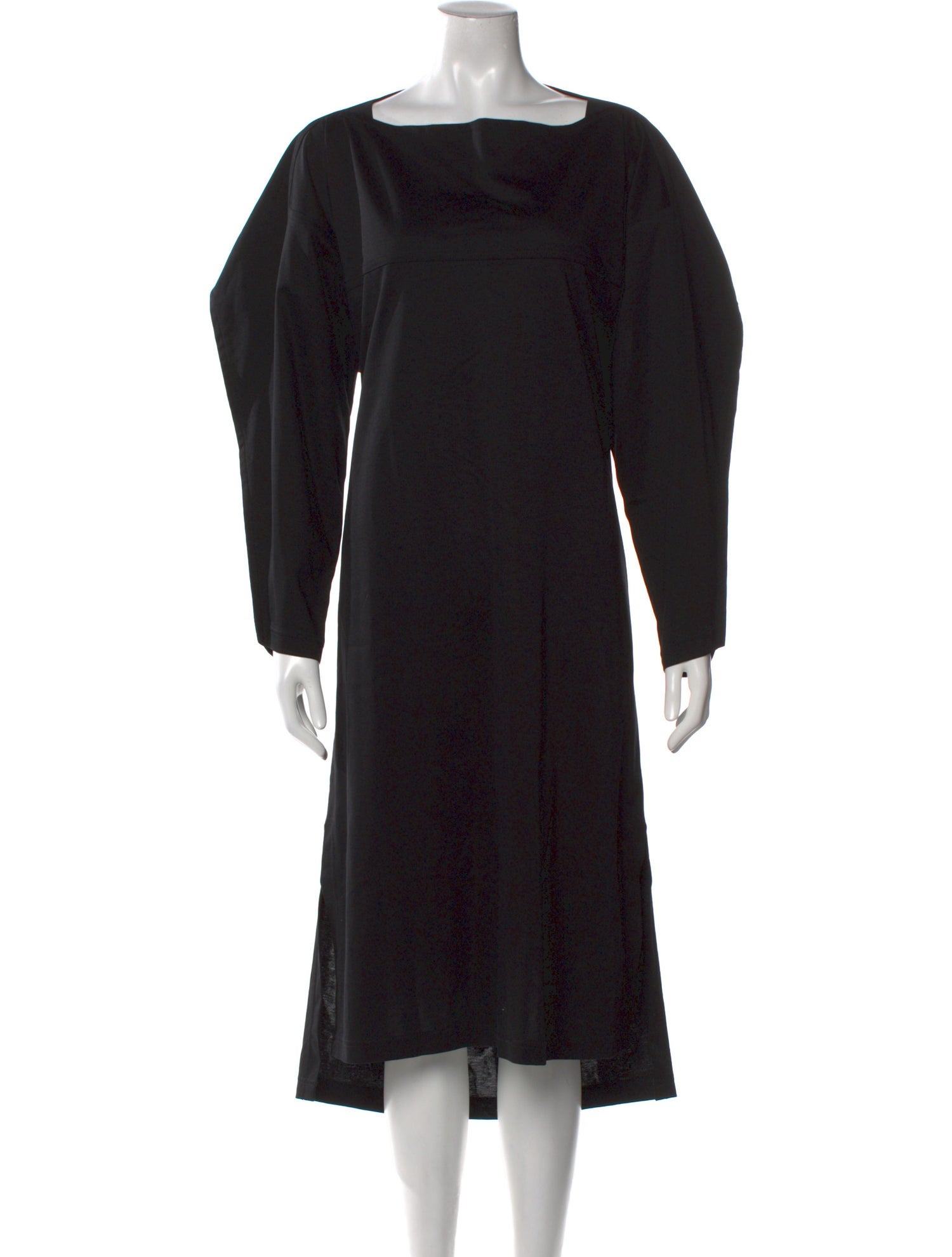 Issey Miyake Bateau Neckline Long Dress