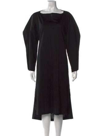 Issey Miyake Bateau Neckline Long Dress