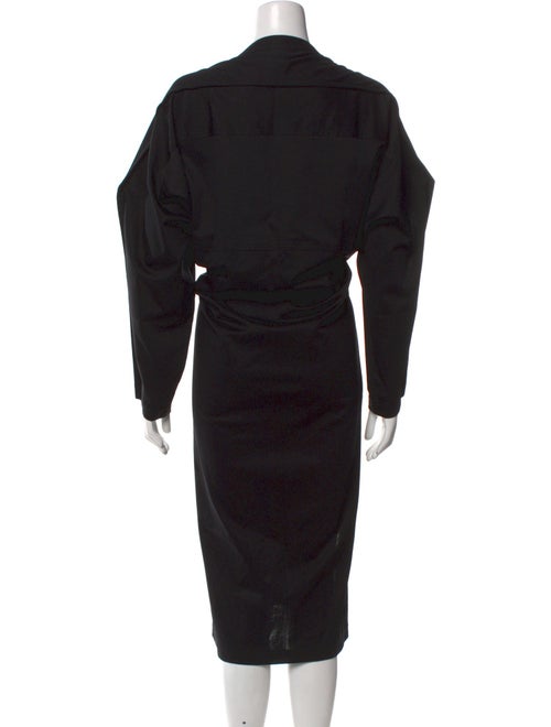 Issey Miyake Bateau Neckline Long Dress