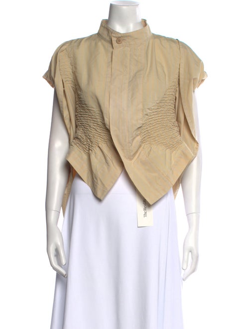 Issey Miyake 2023 Mock Neck Blouse