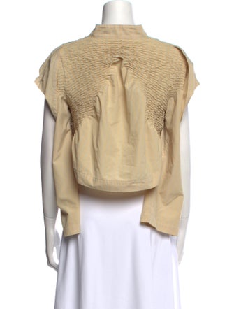 Issey Miyake 2023 Mock Neck Blouse