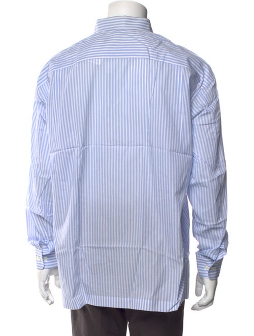 Issey Miyake Striped Long Sleeve Dress Shirt