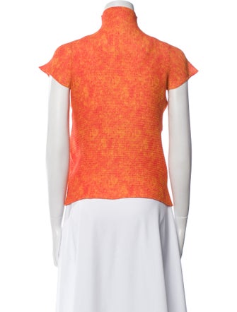 Issey Miyake Turtleneck Short Sleeve Top