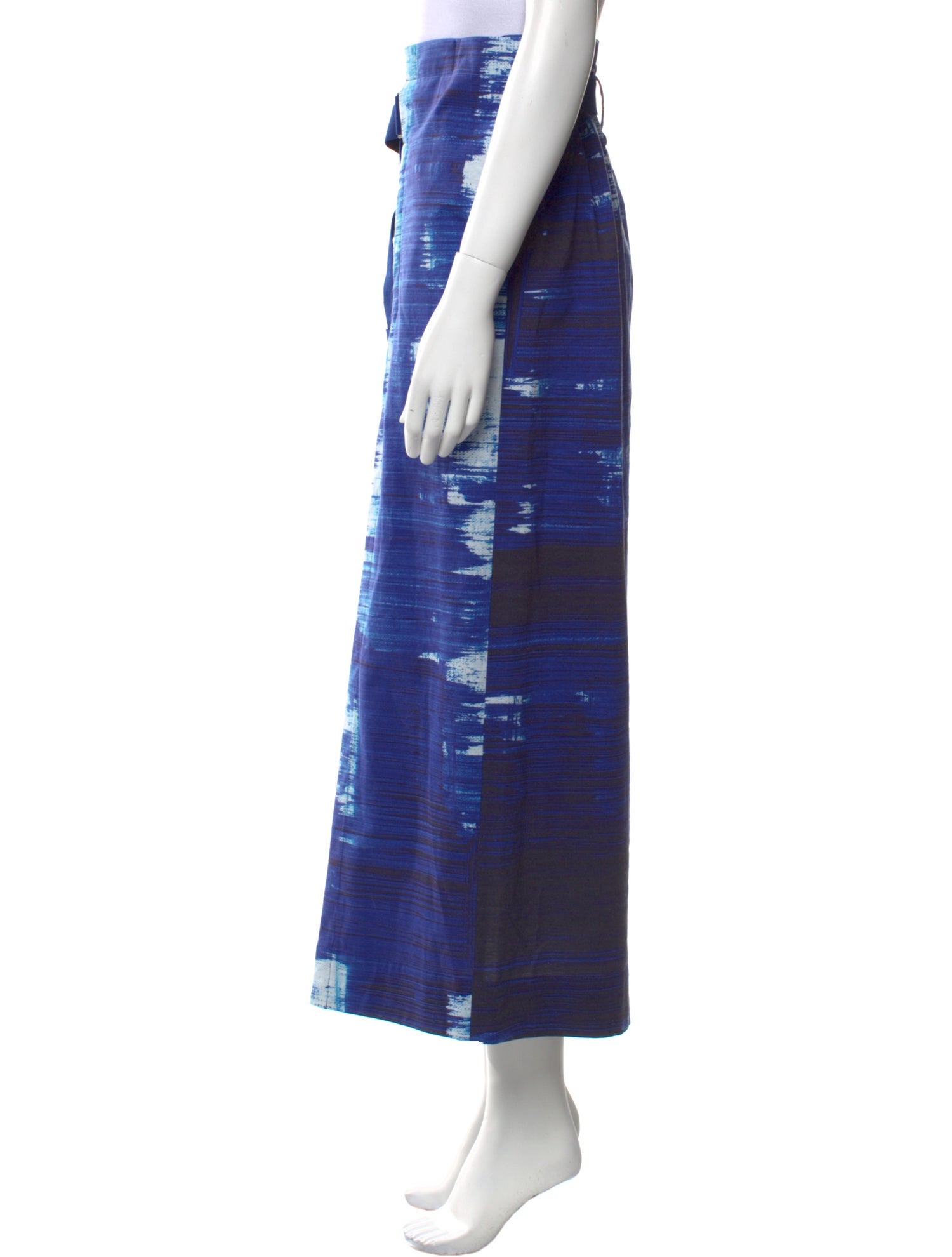 Issey Miyake Tie-Dye Print Wide Leg Pants