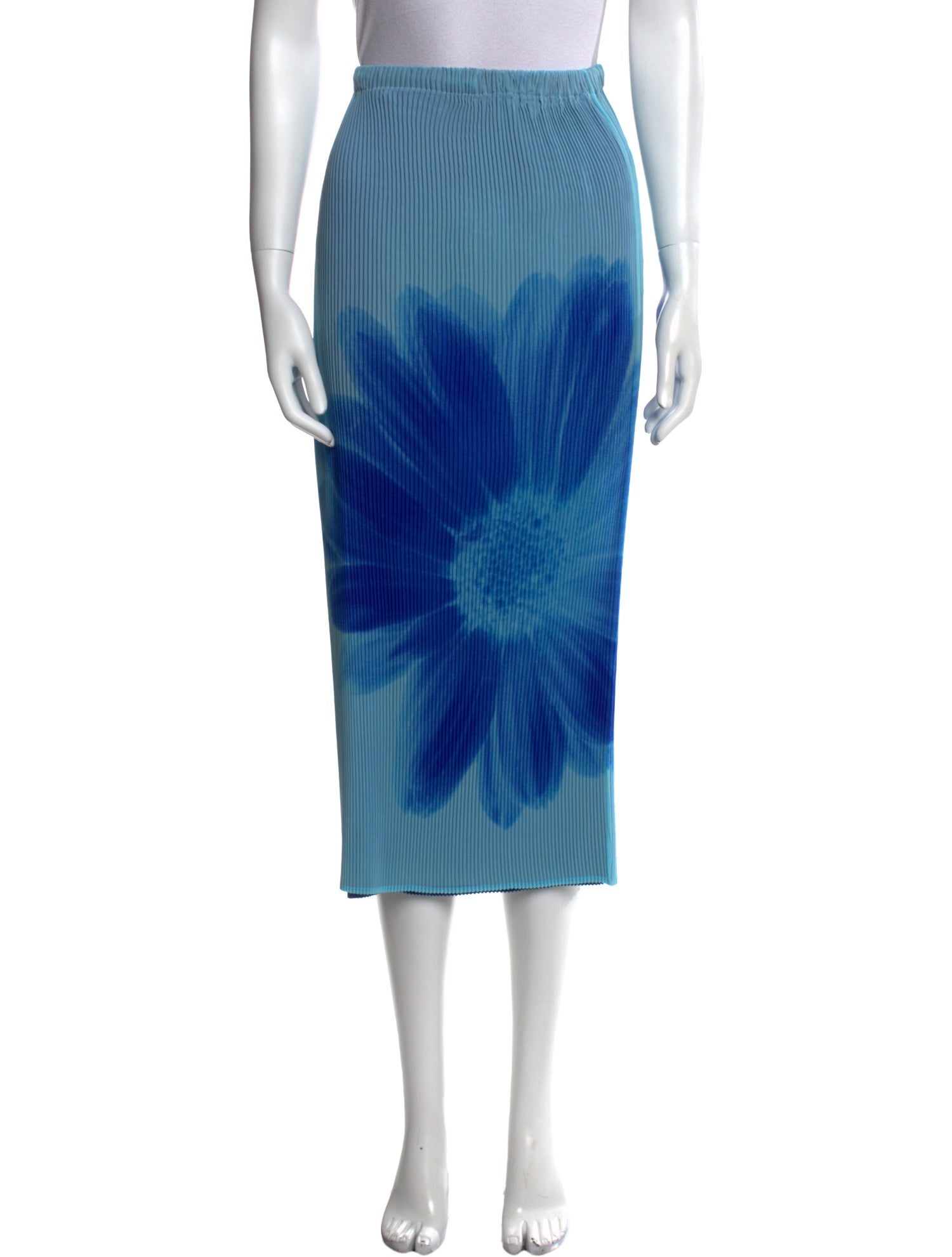 Issey Miyake Tie-Dye Print Midi Length Skirt