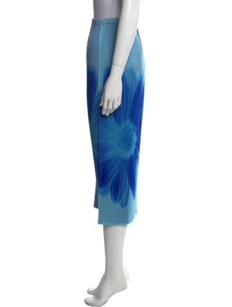 Issey Miyake Tie-Dye Print Midi Length Skirt