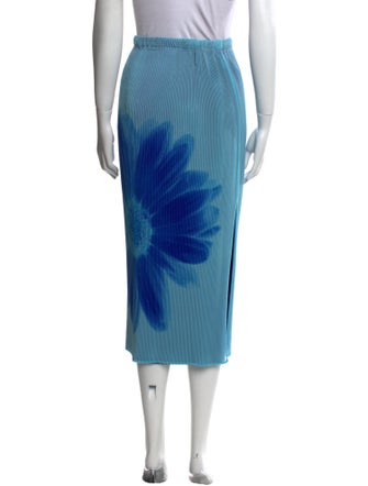 Issey Miyake Tie-Dye Print Midi Length Skirt