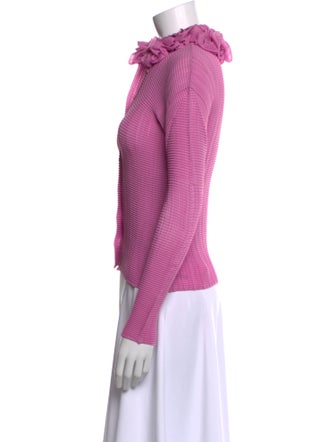 Issey Miyake Mock Neck Long Sleeve Sweatshirt