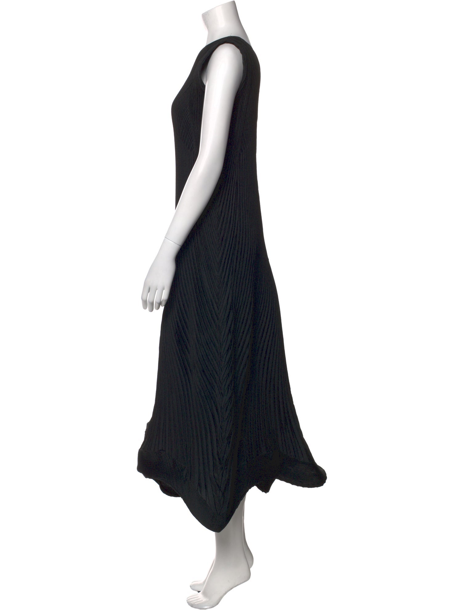 Issey Miyake Striped Long Dress