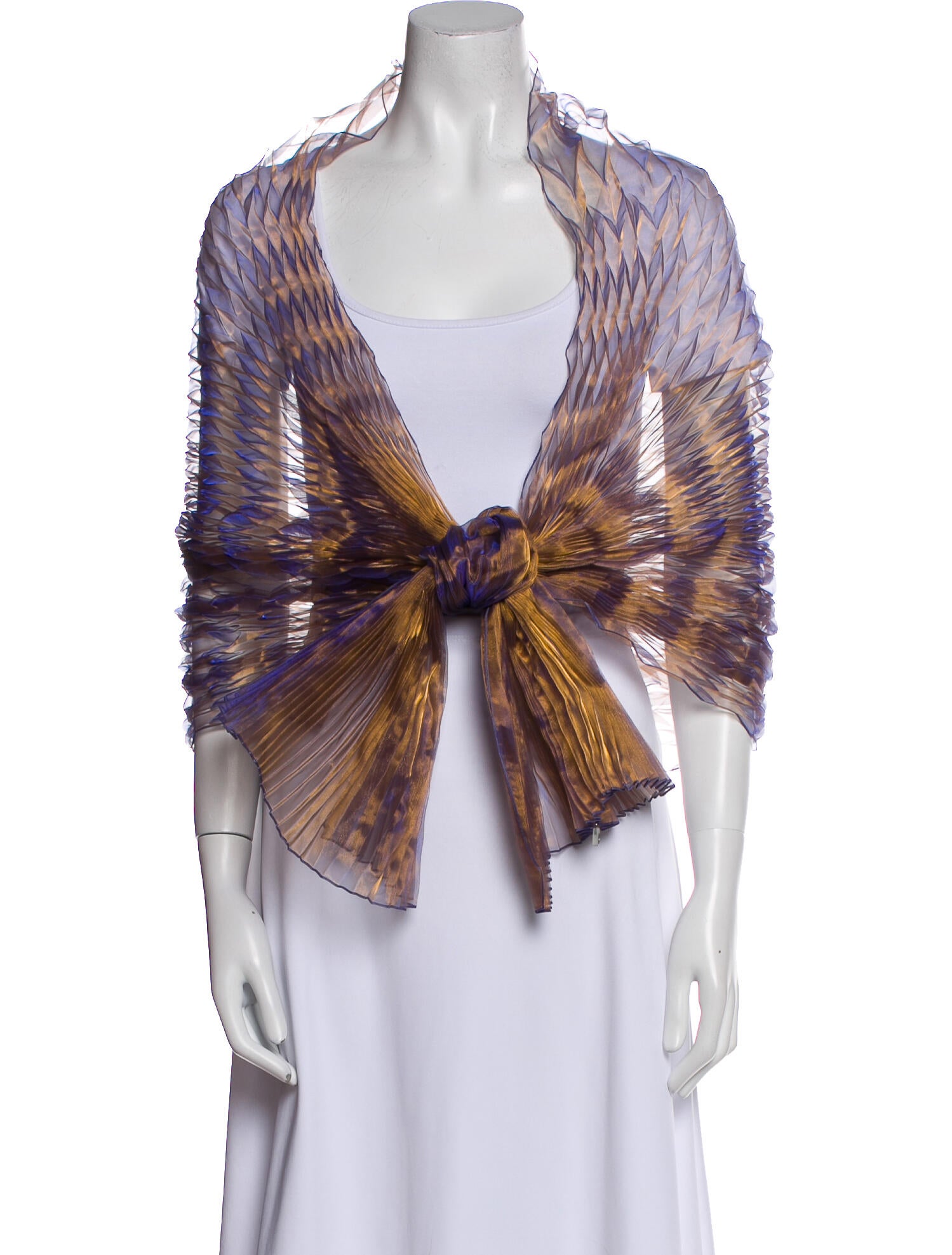 Issey Miyake Striped Scarf