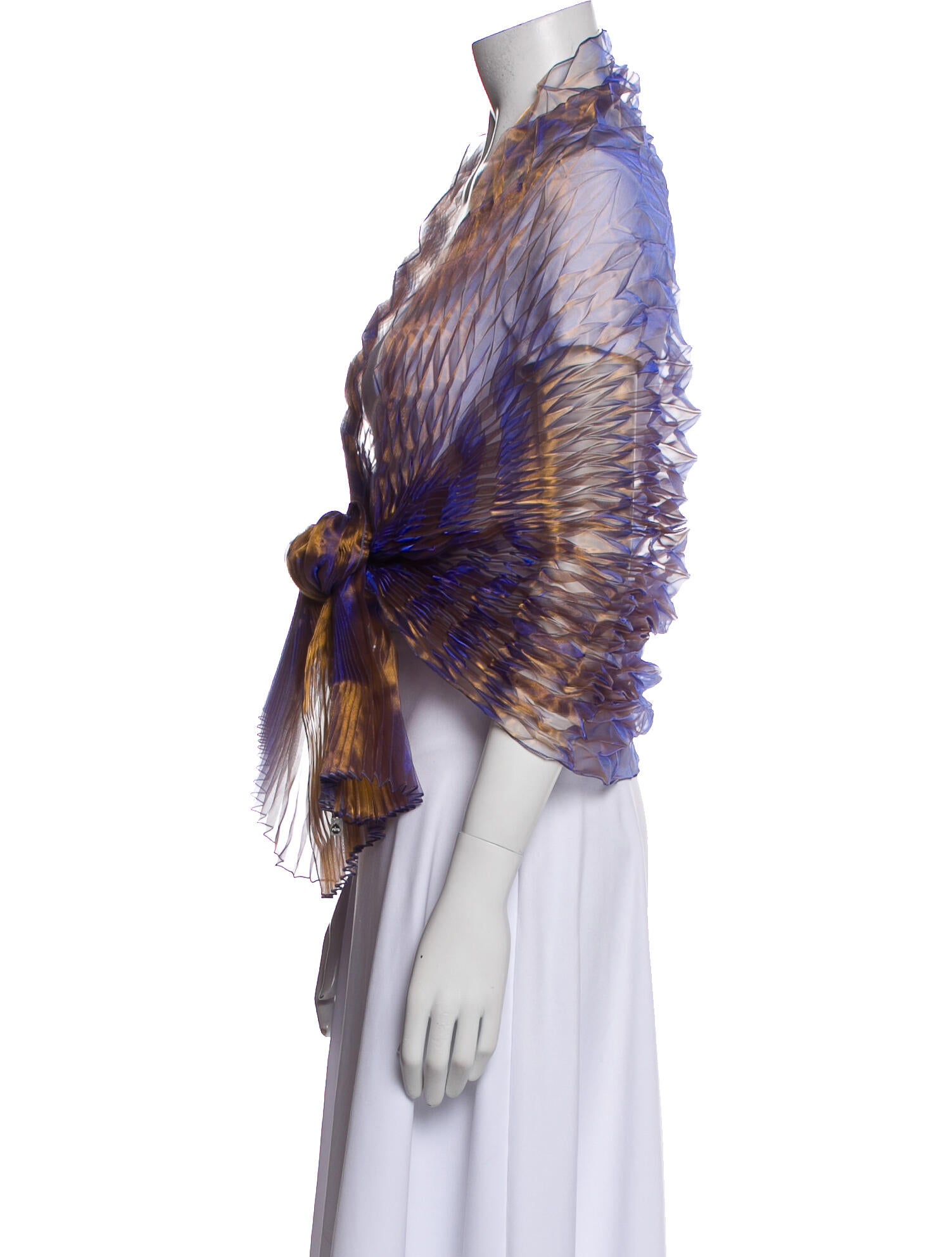 Issey Miyake Striped Scarf