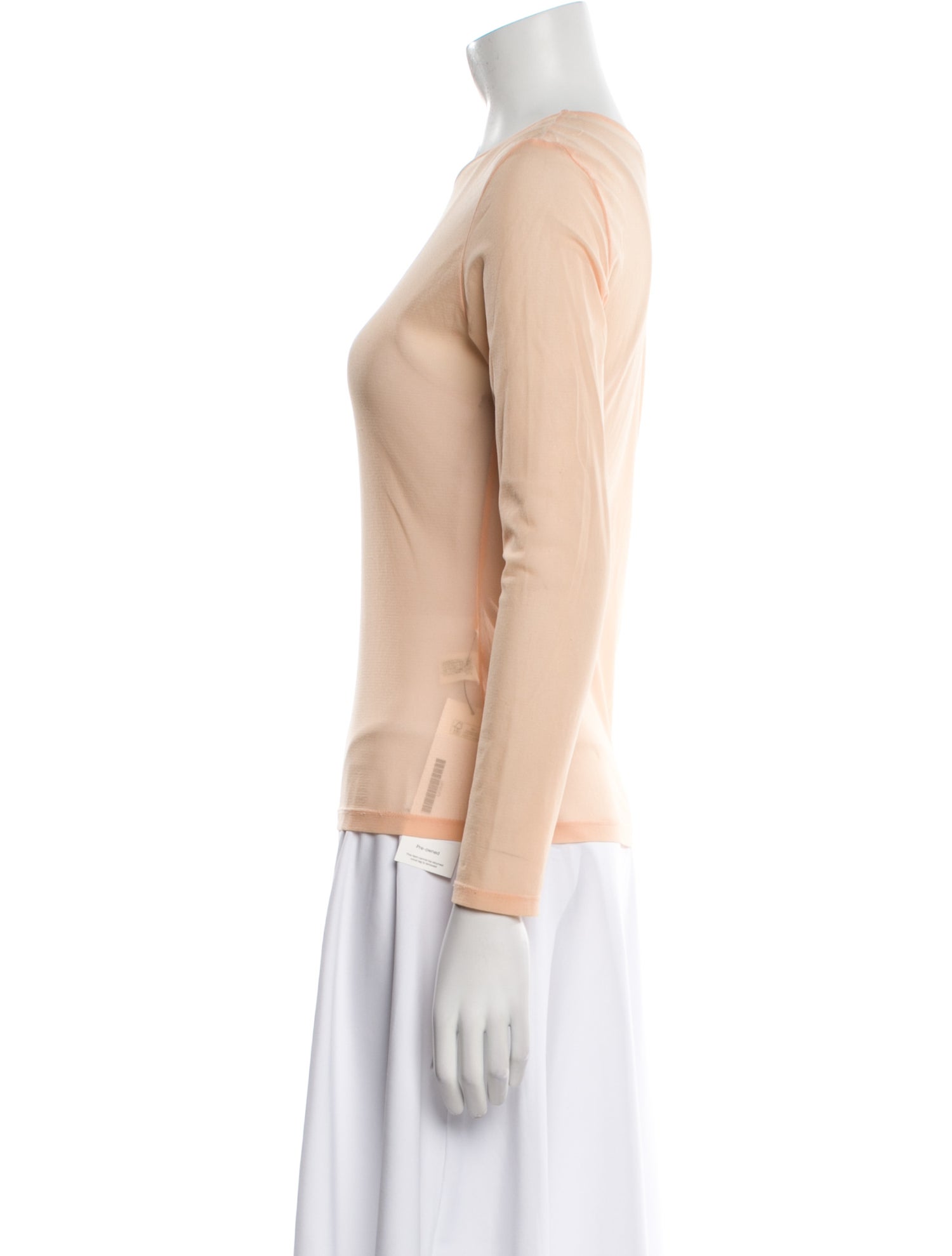 Issey Miyake Nylon Bateau Neckline Top
