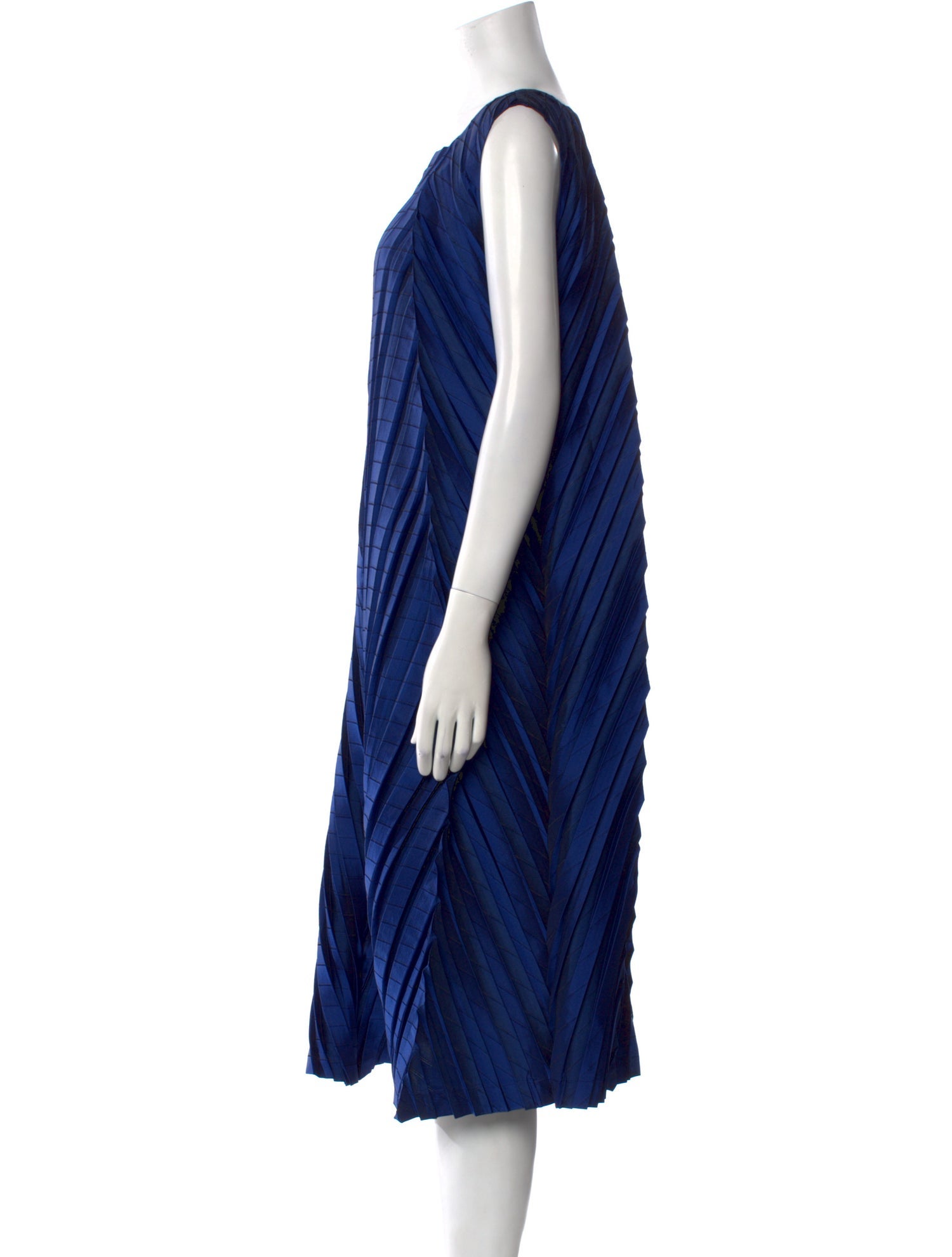 Issey Miyake Square Neckline Midi Length Dress
