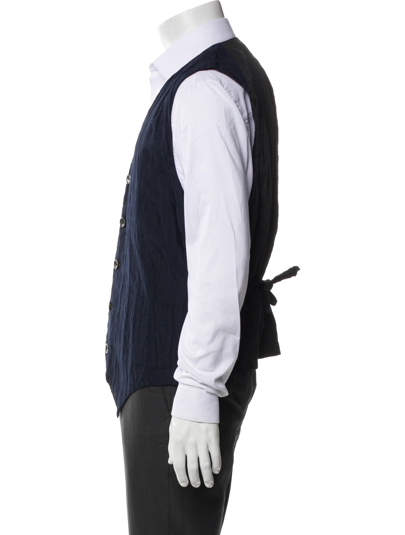 Issey Miyake 2015 Pleated Accents Suit Vest